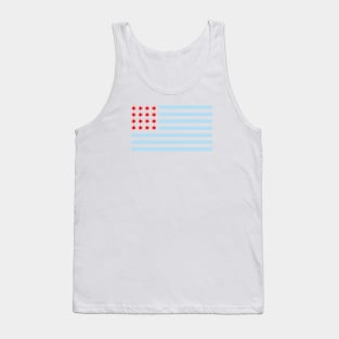 Chicago American Flag with Stars & Stripes Tank Top